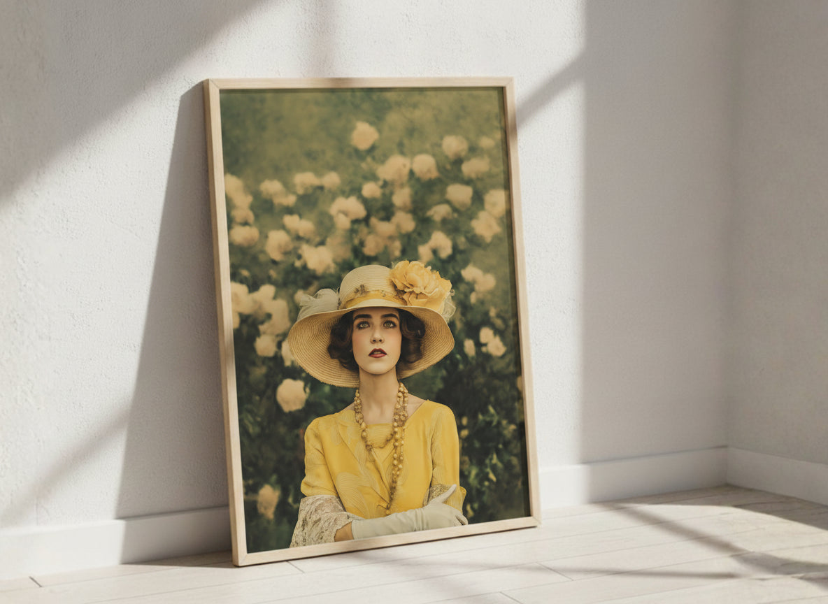 Rosy Vintage Glamour Art art print