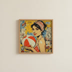Retro Ball Game Pop Art art print