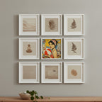 Retro Ball Game Pop Art art print shown in a square grid gallery putty setting