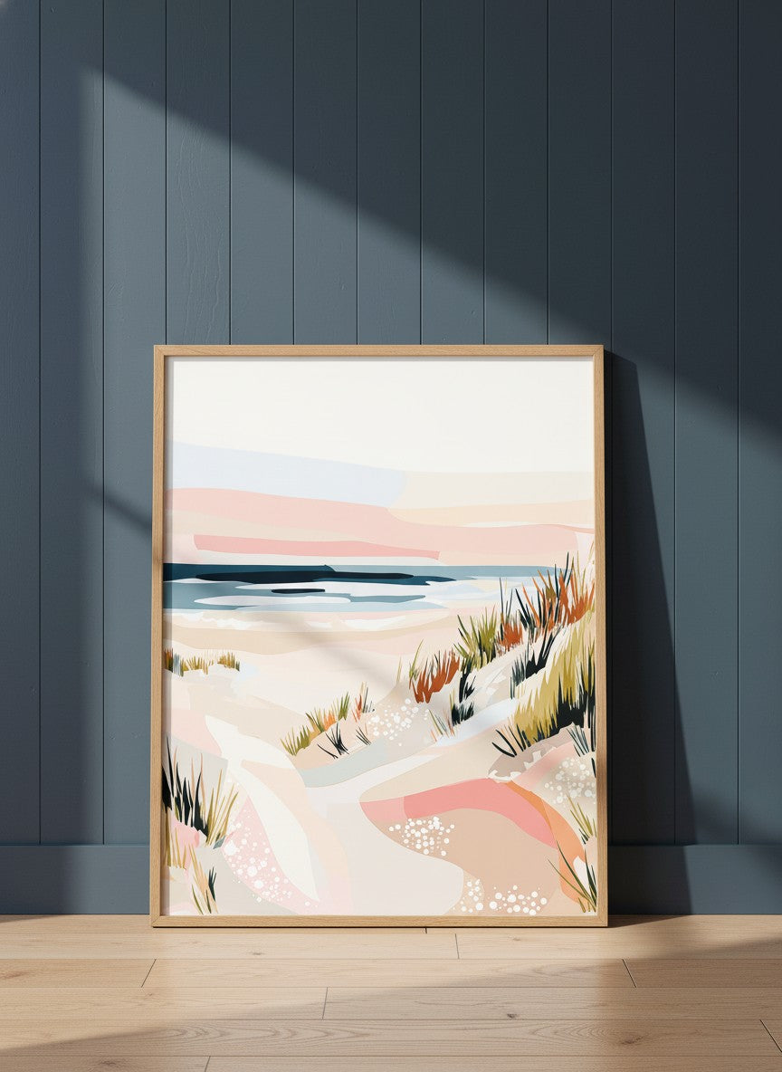 Abstract Coastal Sand Dunes Art art print