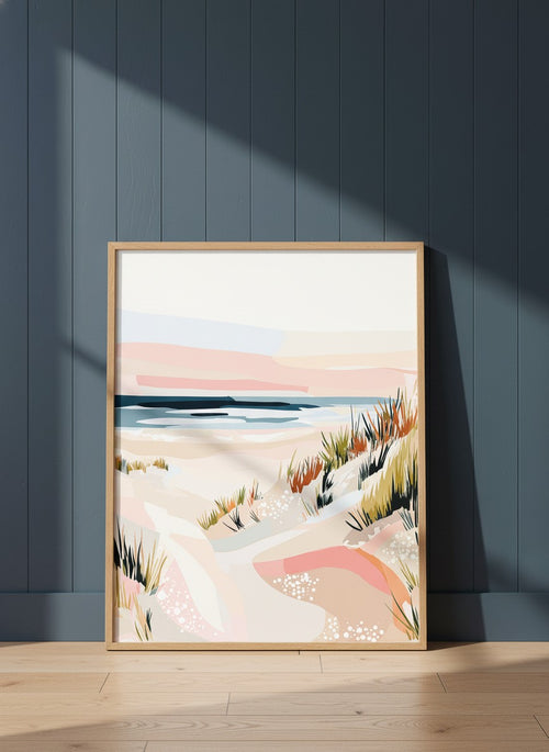 Abstract Coastal Sand Dunes Art art print