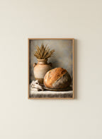 Rustic Bread Still Life Art art print