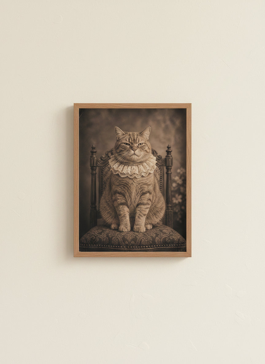 Victorian Portrait Cat Art art print
