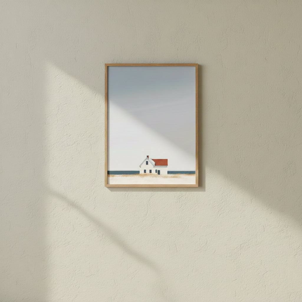 Minimalist Coastal Farmhouse Art art print
