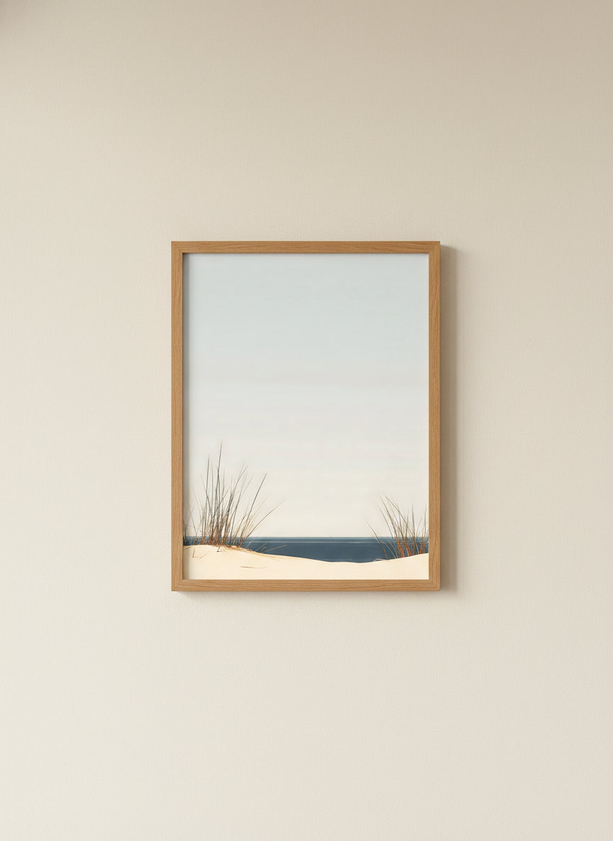 Minimalist Coastal Dune Art art print
