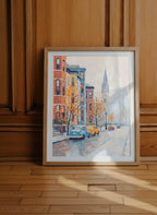 Boston Autumn Street Scene art print