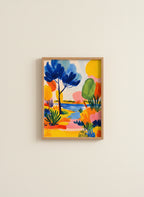 Colorful Abstract Landscape Art art print