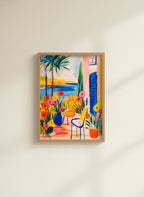 Mediterranean Garden Terrace Art art print