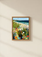Coastal Wildflower Meadow Art art print