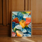 Colorful Sea Glass Watercolor Art art print