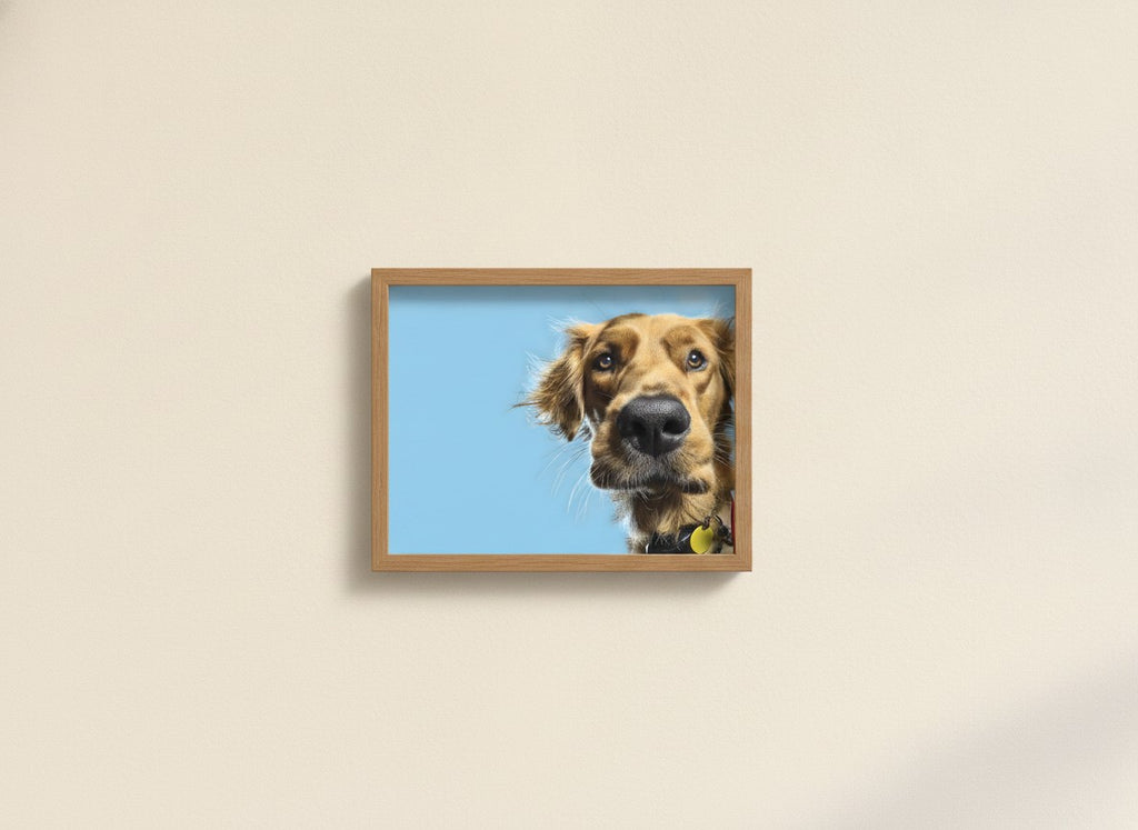 Golden Dog Portrait Art art print