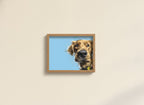 Golden Dog Portrait Art art print