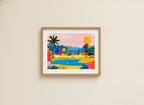 Colorful Golf Course Landscape Art art print