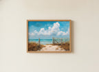 Coastal Beach Path Painting art print