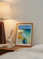 Abstract Coastal Beach Landscape Art art print