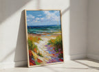 Colorful Beach Path Painting art print