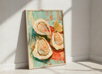 Oysters Lemon Still Life Art art print