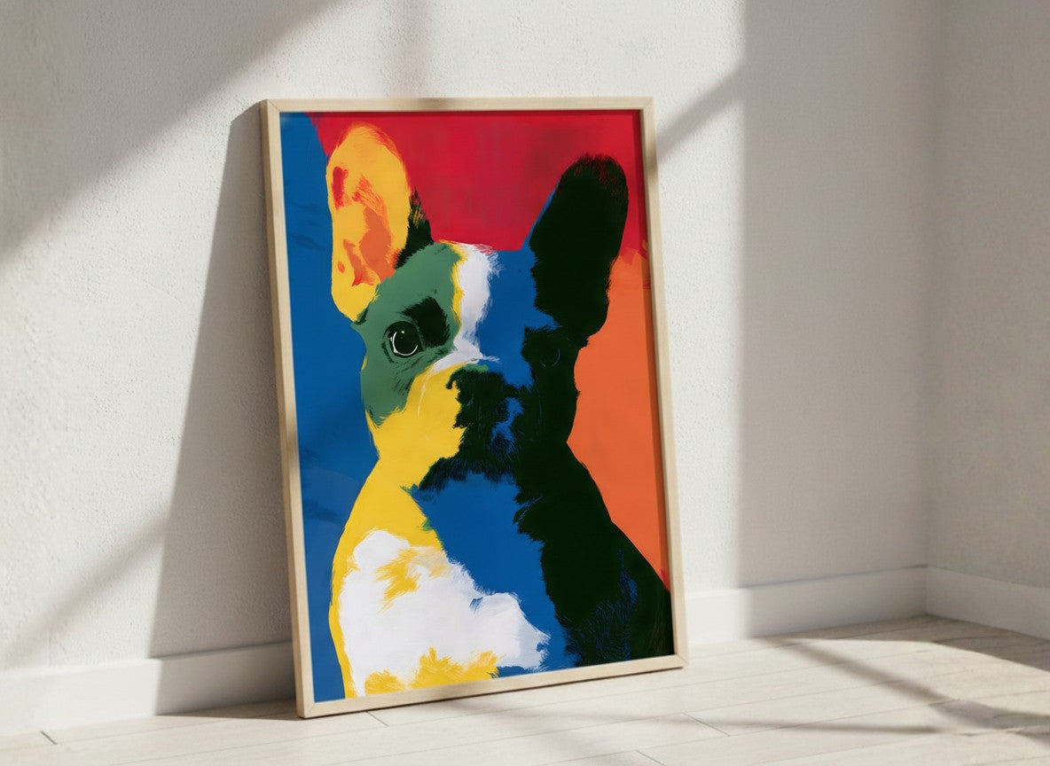Pop Art French Bulldog Print art print