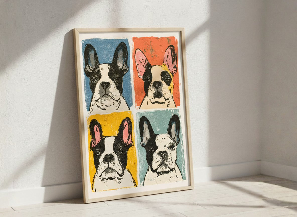 French Bulldog Pop Art Print art print