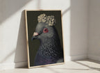 Aristocratic Pigeon Portrait Art art print