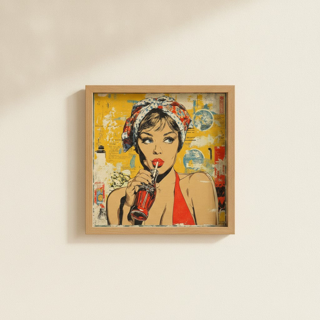 Retro Cola Pop Art art print