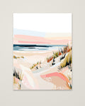 Abstract Coastal Sand Dunes Art as an unframed matte paper print