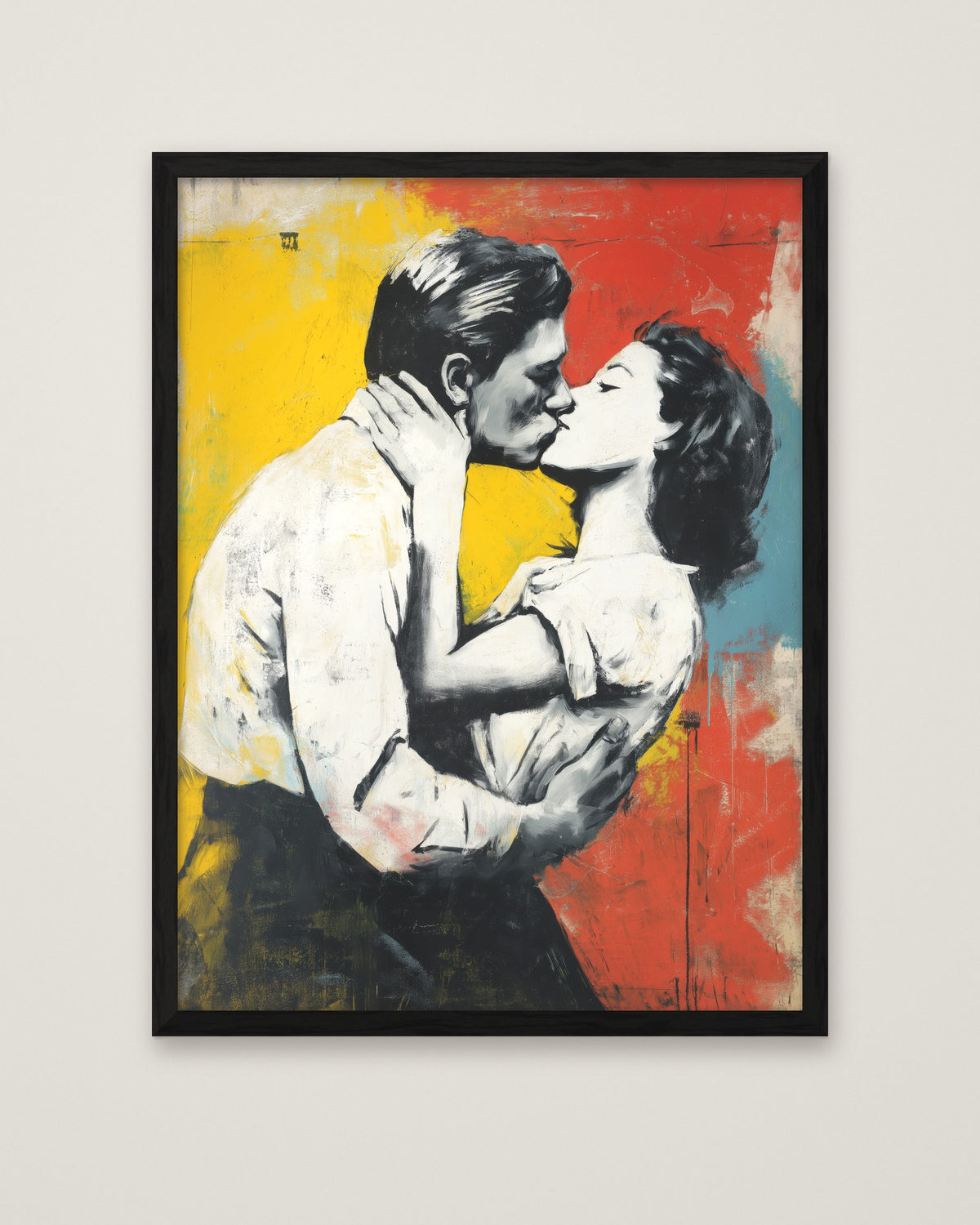 Color of Goodbye Graffiti Art in a black frame