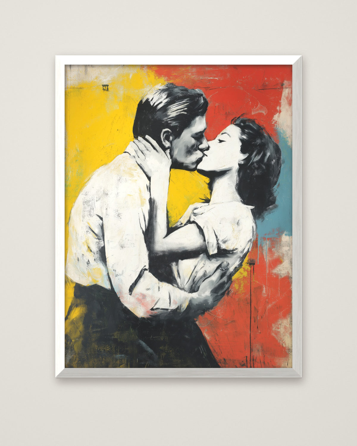 Color of Goodbye Graffiti Art in a white frame