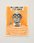 Funny Snobbish Man Portrait Art as an unframed matte paper print