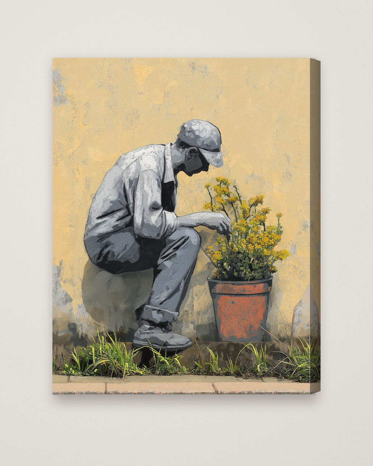 Gardener's Secret Street Art as a stretched canvas