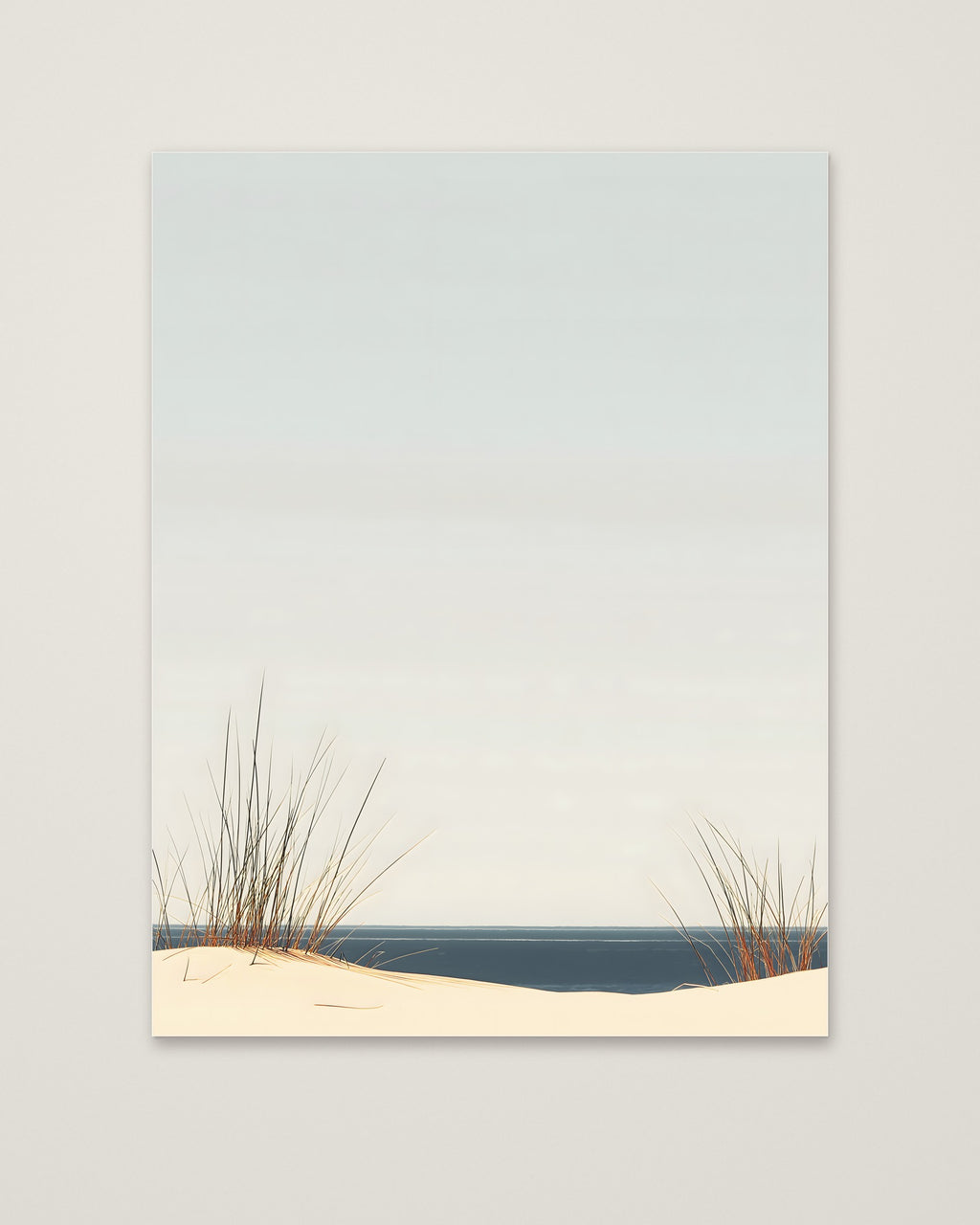 Minimalist Coastal Dune Art as an unframed matte paper print