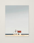Minimalist Coastal Farmhouse Art as an unframed matte paper print