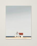 Minimalist Coastal Farmhouse Art as an unframed matte paper print