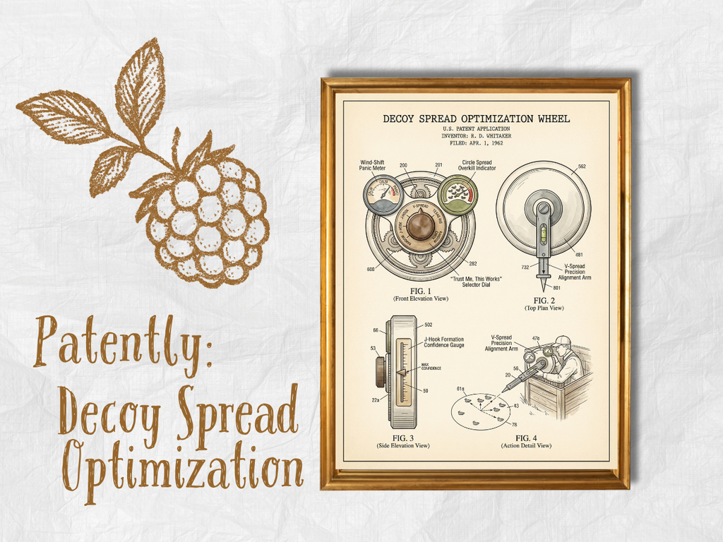 Decoy Spread Optimization Patent-Style Art art print
