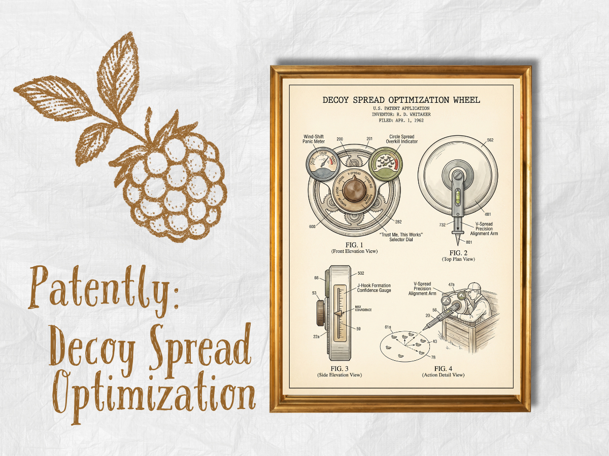 Decoy Spread Optimization Patent-Style Art art print