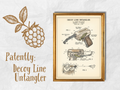 Decoy Line Untangler Patent-Style Art art print
