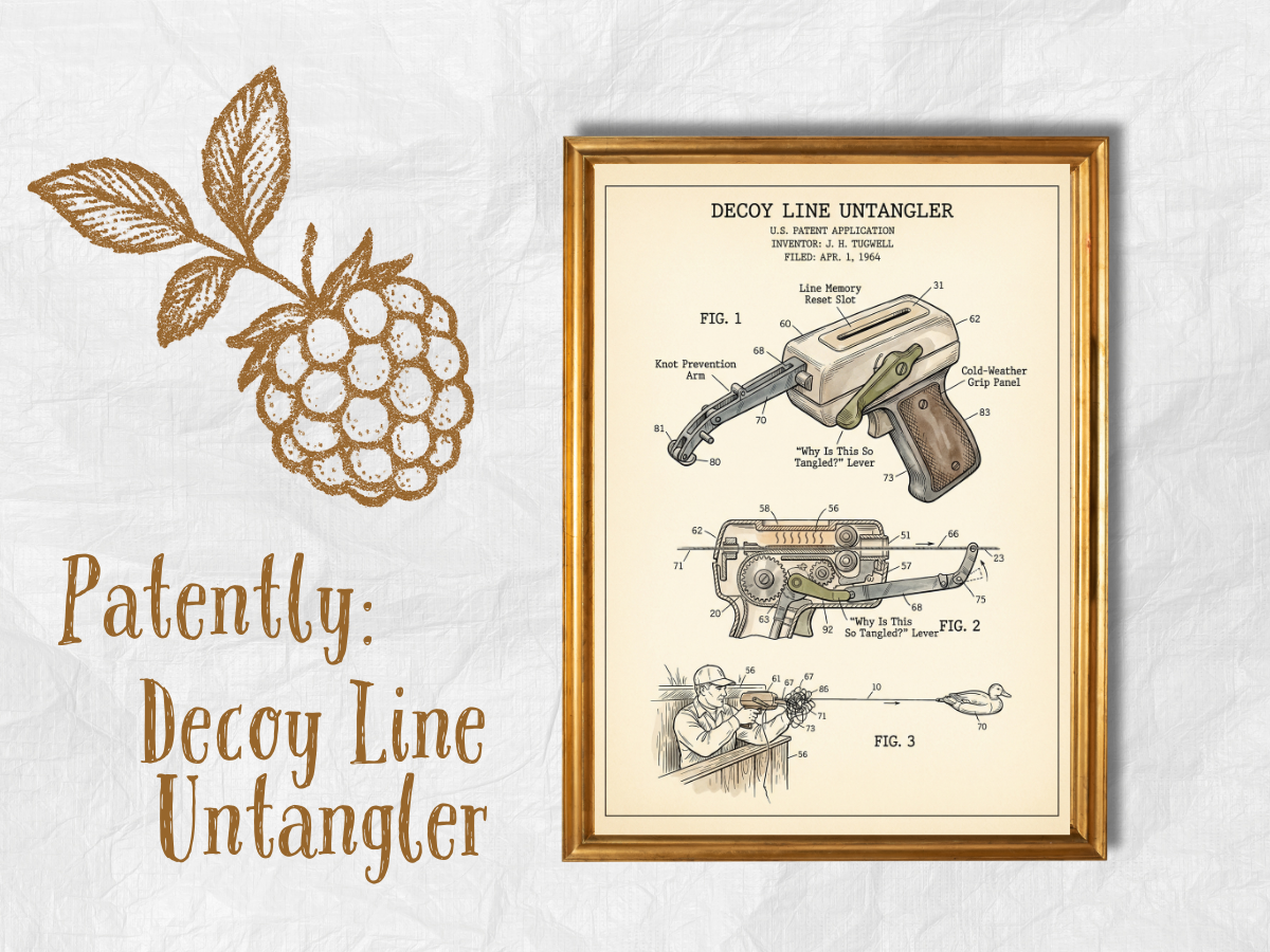 Decoy Line Untangler Patent-Style Art art print