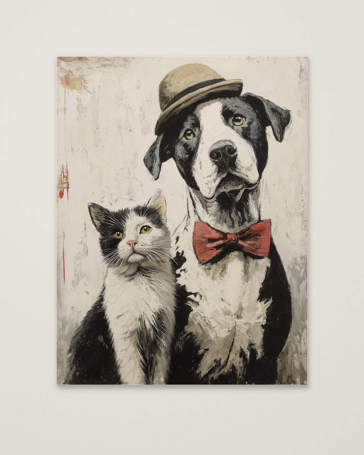 Noir Alley Gentlemen Art as an unframed matte paper print