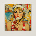 Retro Ice Cream Pop Art as an unframed matte paper print