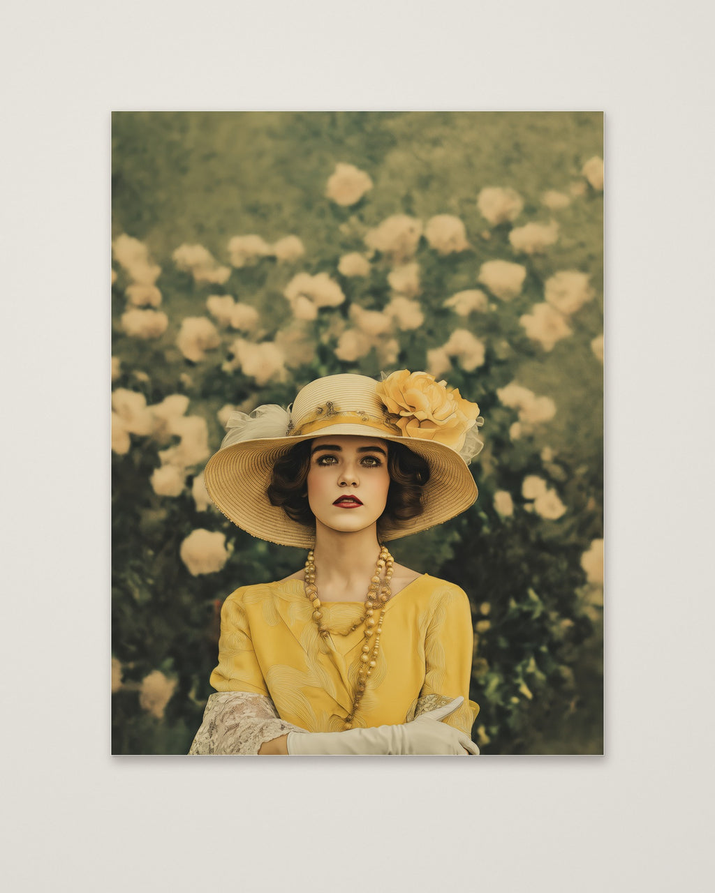 Rosy Vintage Glamour Art as an unframed matte paper print