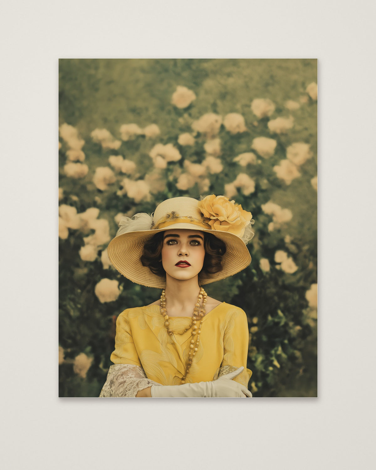 Rosy Vintage Glamour Art as an unframed matte paper print