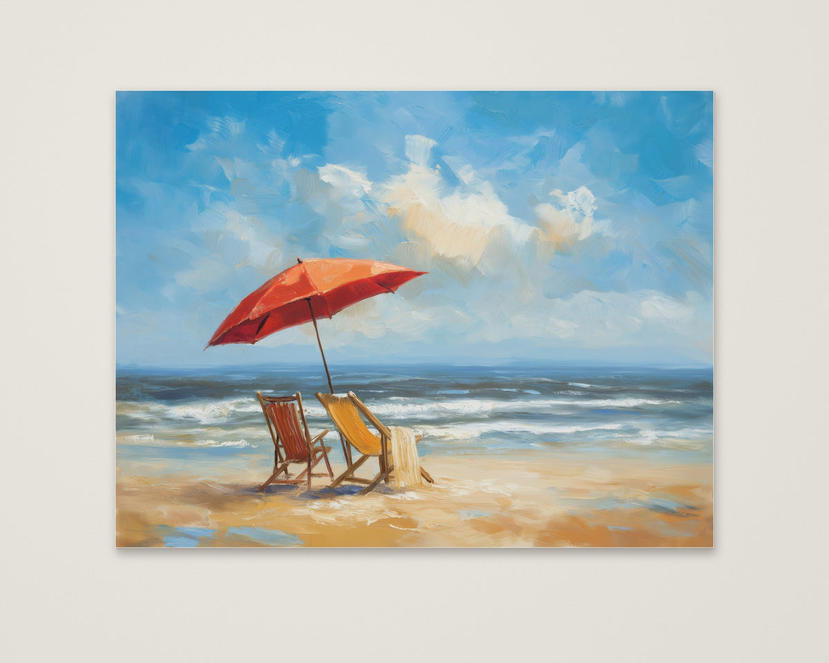 Sunny Afternoon Watercolor Art as an unframed matte paper print