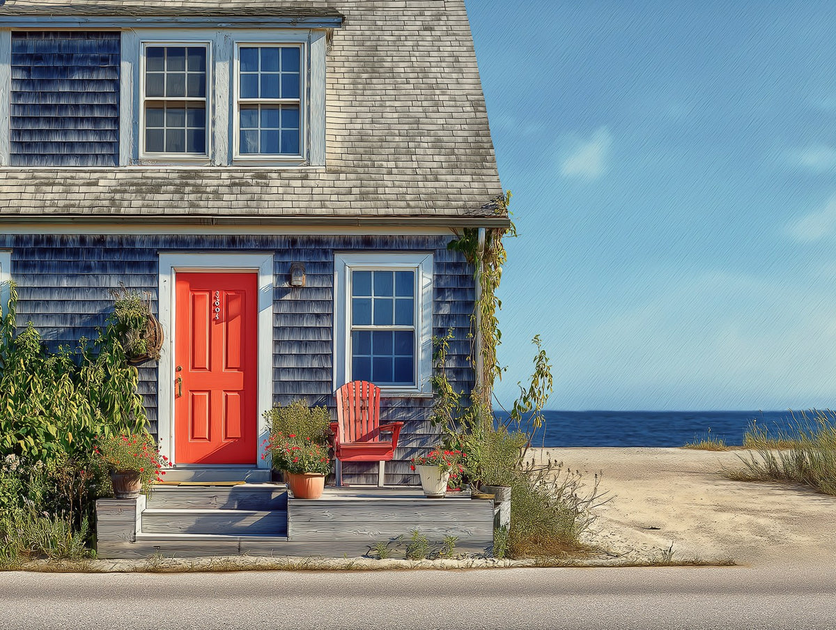 Cozy Home Watercolor Art art print