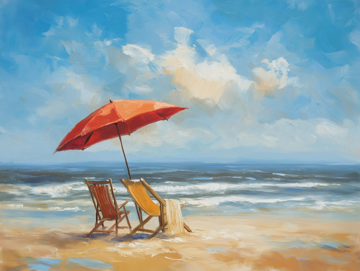 Sunny Afternoon Watercolor Art art print